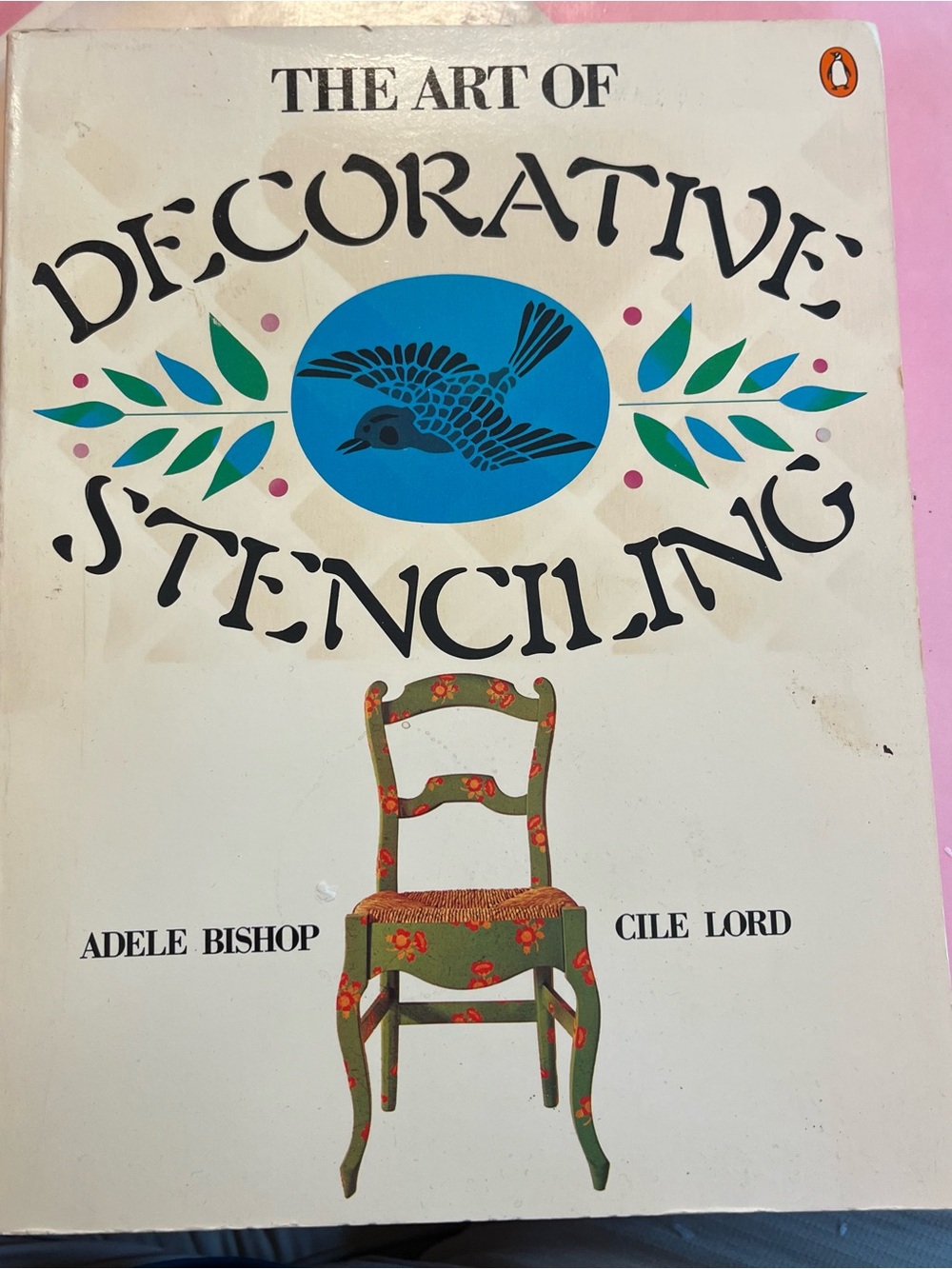 Original Penguin Decorative Stenciling - Blue, Green, Pink
